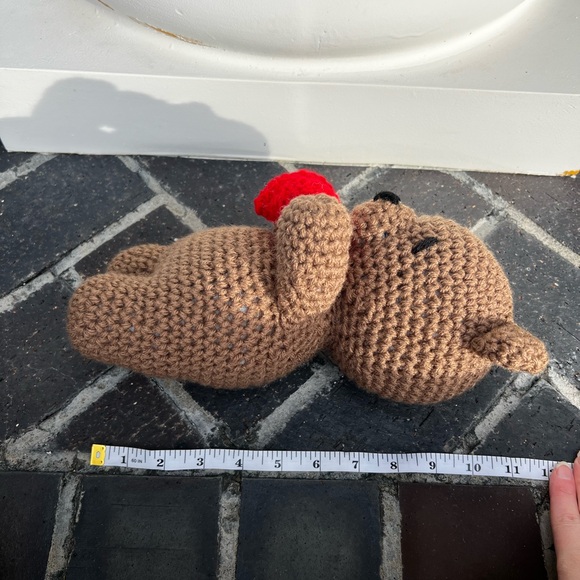 Hand Crocheted Honey the Valentine’s Day Bear Stuffed Animal Plushie! - Picture 13 of 13